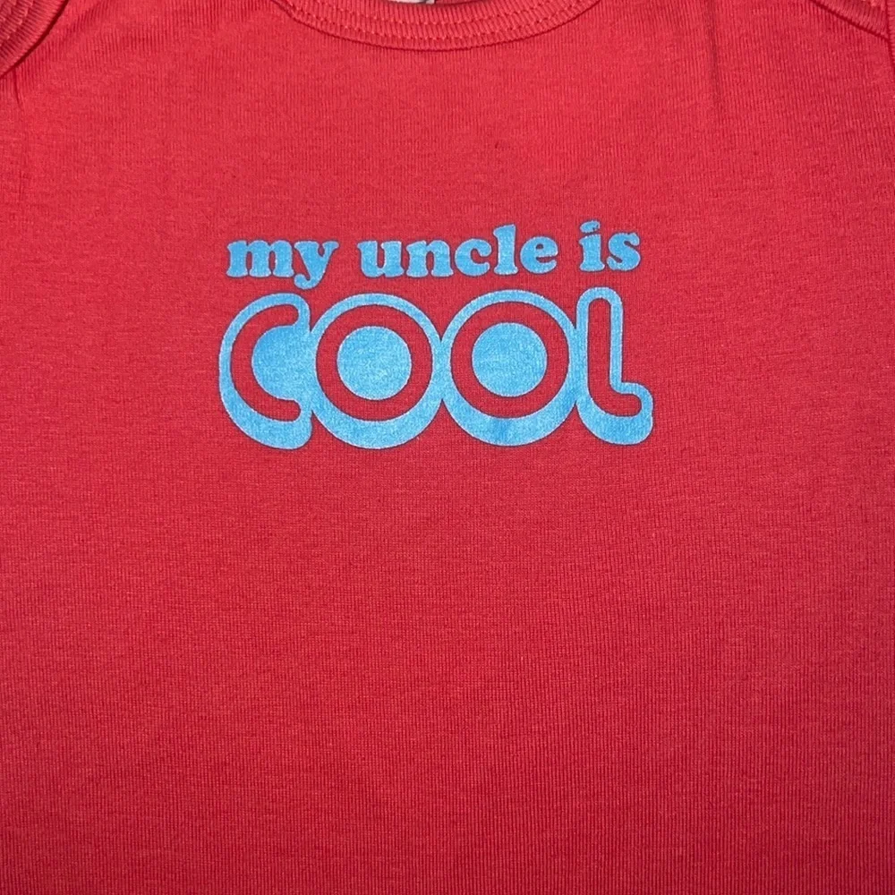 My uncle is cool Baby Onesie